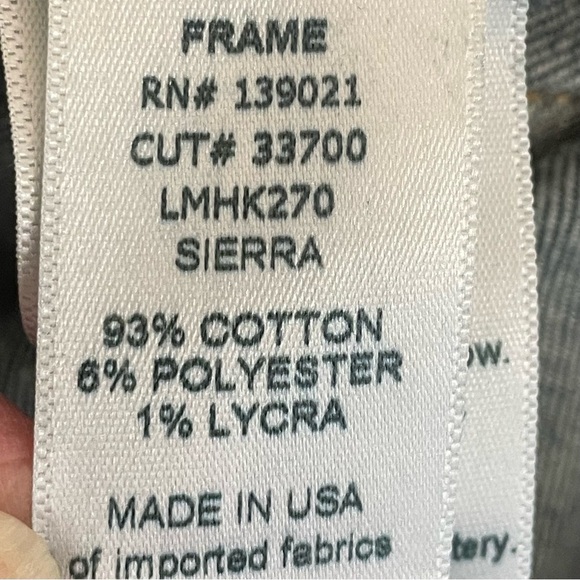 Frame | Blue Sierra Wash L’Homme Skinny Slim Leg Jeans - Picture 9 of 10